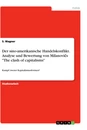 Title: Der sino-amerikanische Handelskonflikt. Analyse und Bewertung von Milanovićs "The clash of capitalisms"