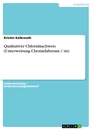 Titel: Qualitativer Chloridnachweis (Unterweisung Chemielaborant / -in)