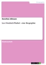 Titel: Leo Friedrich Waibel - eine Biographie