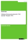 Title: Oldtimer. Restaurationsbericht "NSU Quickly" Baujahr 1954