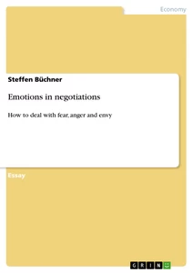 Title: Emotions in negotiations