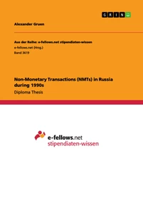 Title: Non-Monetary Transactions (NMTs) in Russia during 1990s