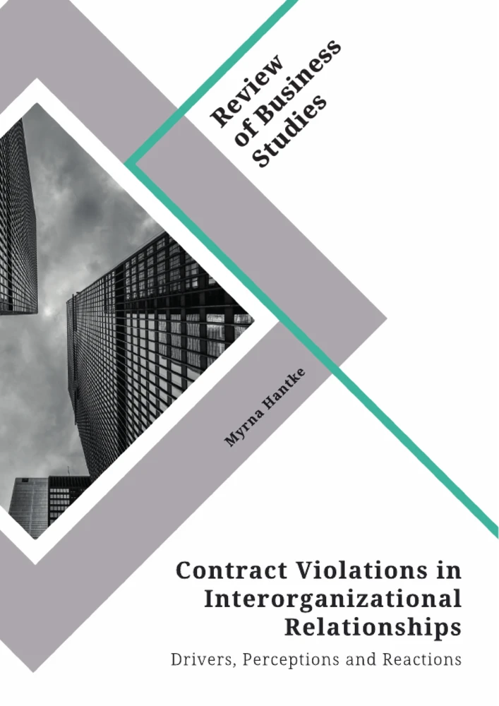 Titel: Contract Violations in Interorganizational Relationships. Drivers, Perceptions and Reactions