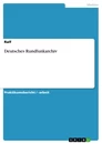 Título: Deutsches Rundfunkarchiv