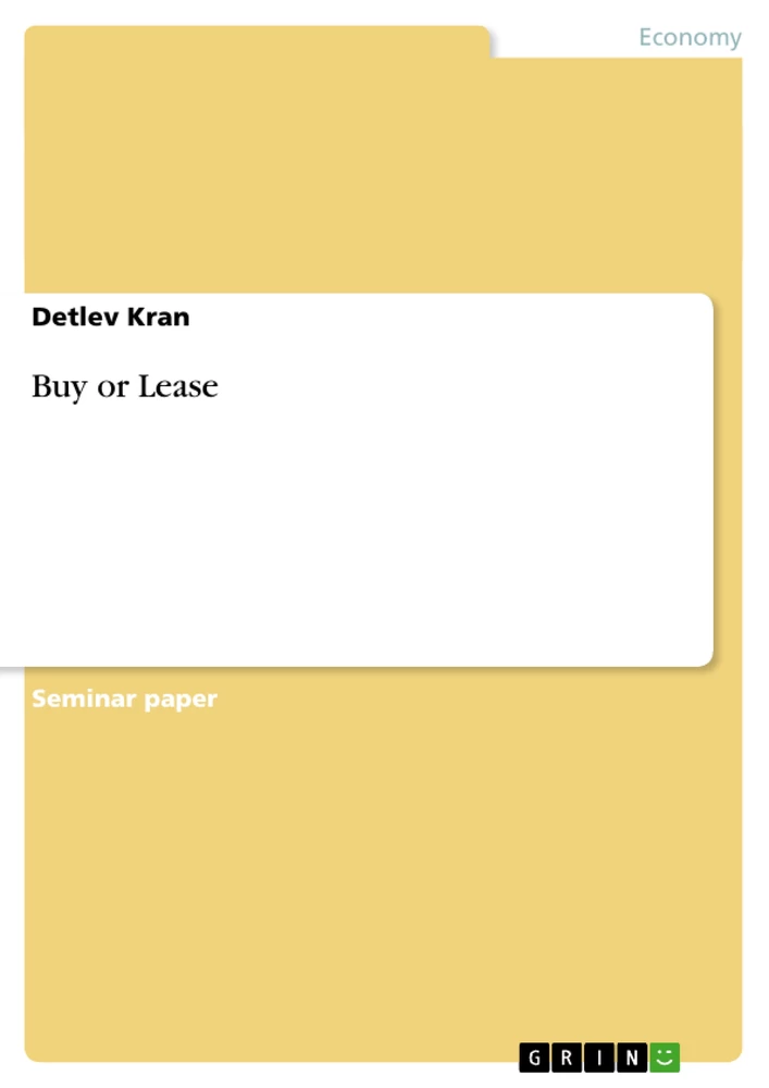 Title: Buy or Lease
