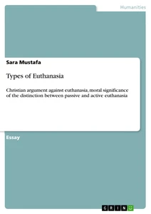 Titre: Types of Euthanasia