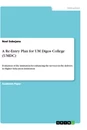 Título: A Re-Entry Plan for UM Digos College (UMDC)