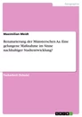 Titre: Renaturierung der Münsterschen Aa. Eine gelungene Maßnahme im Sinne nachhaltiger Stadtentwicklung?
