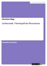 Título: Lichttechnik - Überbegriff der Photometrie