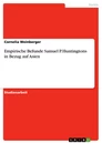 Titel: Empirische Befunde Samuel P. Huntingtons in Bezug auf Asien
