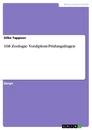 Título: 168 Zoologie- Vordiplom-Prüfungsfragen
