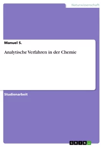 Titre: Analytische Verfahren in der Chemie