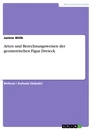 Titre: Arten und Berechnungsweisen der geometrischen Figur Dreieck