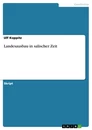 Title: Landesausbau in salischer Zeit