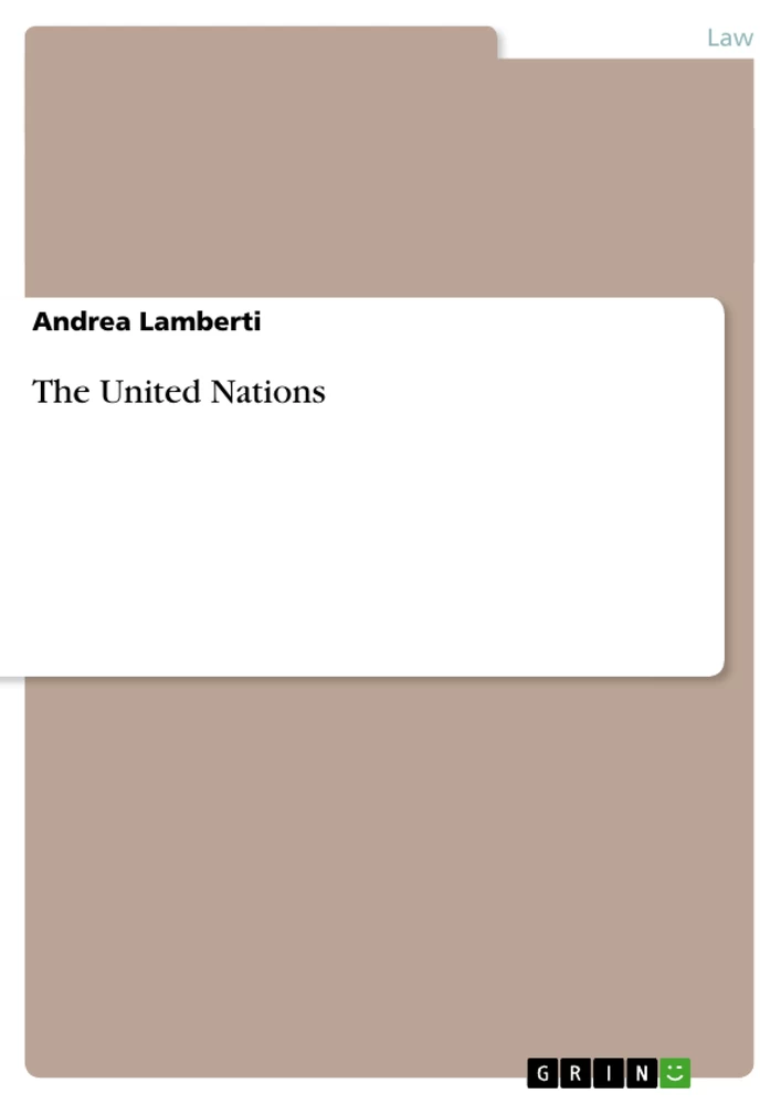 Title: The United Nations