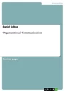 Titre: Organizational Communication