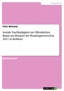 Título: Soziale Nachhaltigkeit im Öffentlichen Raum am Beispiel der Bundesgartenschau 2011 in Koblenz