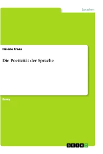 Titre: Die Poetizität der Sprache