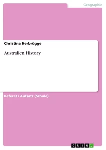 Titre: Australien History