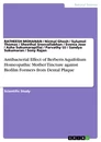 Title: Antibacterial Effect of Berberis Aquifolium Homeopathic Mother Tincture against Biofilm Formers from Dental Plaque