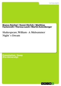 Titel: Shakespeare, William - A Midsummer Night`s Dream