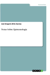 Título: Notas Sobre Epistemología