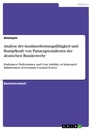 Title: Analyse der Ausdauerleistungsfähigkeit und Rumpfkraft von Panzergrenadieren der deutschen Bundeswehr