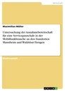 Title: Untersuchung der Annahmebereitschaft für eine Servicepauschale in der Mobilfunkbranche an den Standorten Mannheim und Waldshut-Tiengen