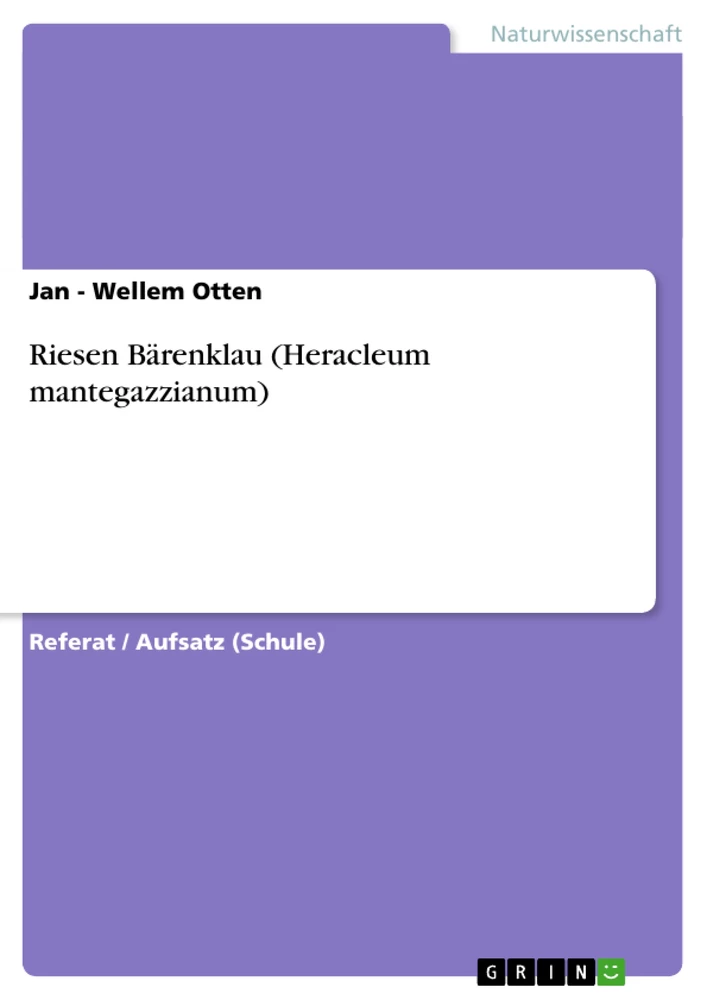 Title: Riesen Bärenklau (Heracleum mantegazzianum)