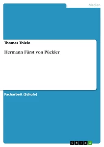 Titel: Hermann Fürst von Pückler