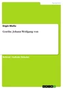 Title: Goethe, Johann Wolfgang von