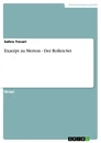 Titre: Exzerpt zu Merton - Der Rollen-Set