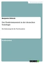 Título: Der Positivismusstreit in der deutschen Soziologie