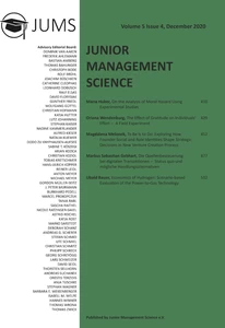 Titel: Junior Management Science, Volume 5, Issue 4, December 2020